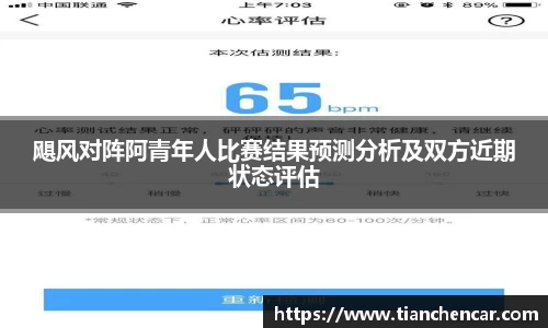 飓风对阵阿青年人比赛结果预测分析及双方近期状态评估
